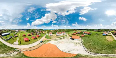 Rydzewo, przy inwestycji Nove Rydzewo, maj 2022 r.