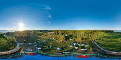 Nowy Harsz przy kempingu, sierpień 2022 r.