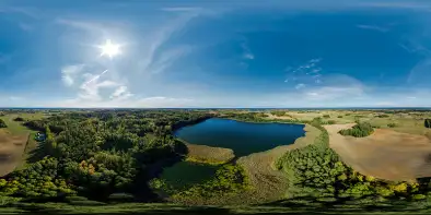 Jezioro Okrągłe przy Szczybałach Giżyckich