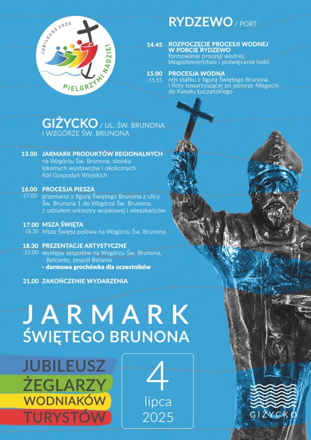 Jarmark Świętego Brunona i święto żeglarzy. Duchowa i żeglarska podróż w sercu Mazur 