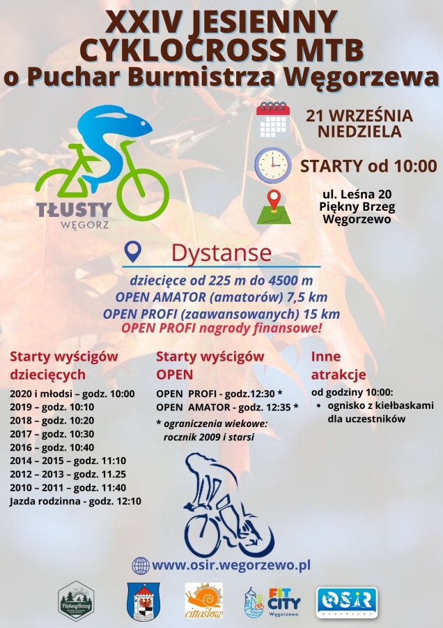 Rowerowe emocje nad Mazurach. XXIV Jesienny Cyklocross MTB w Węgorzewie