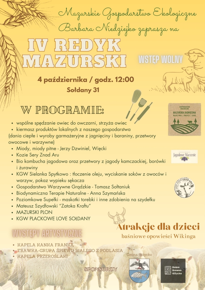 IV Redyk Mazurski w Sołdanach. Święto nowej pasterskiej tradycji na Mazurach