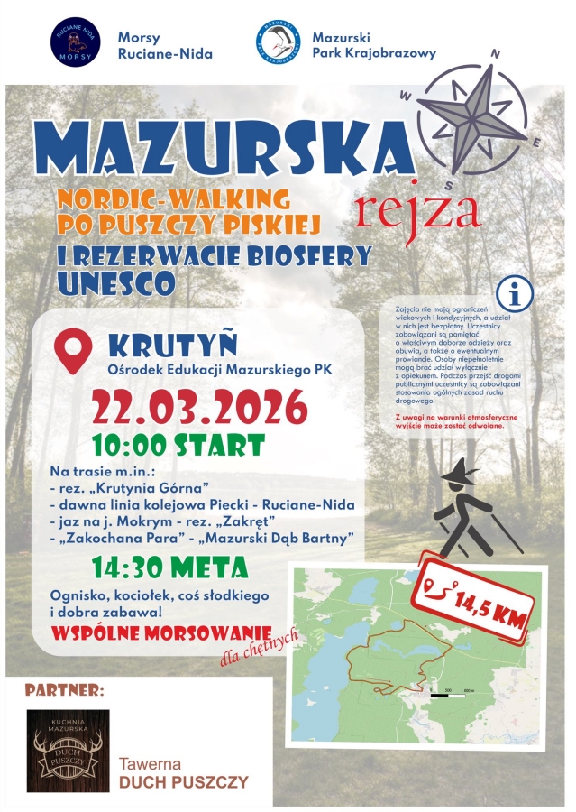 Aktywny wypoczynek na Mazurach. Zbliża się druga edycja Mazurskiej Rejzy